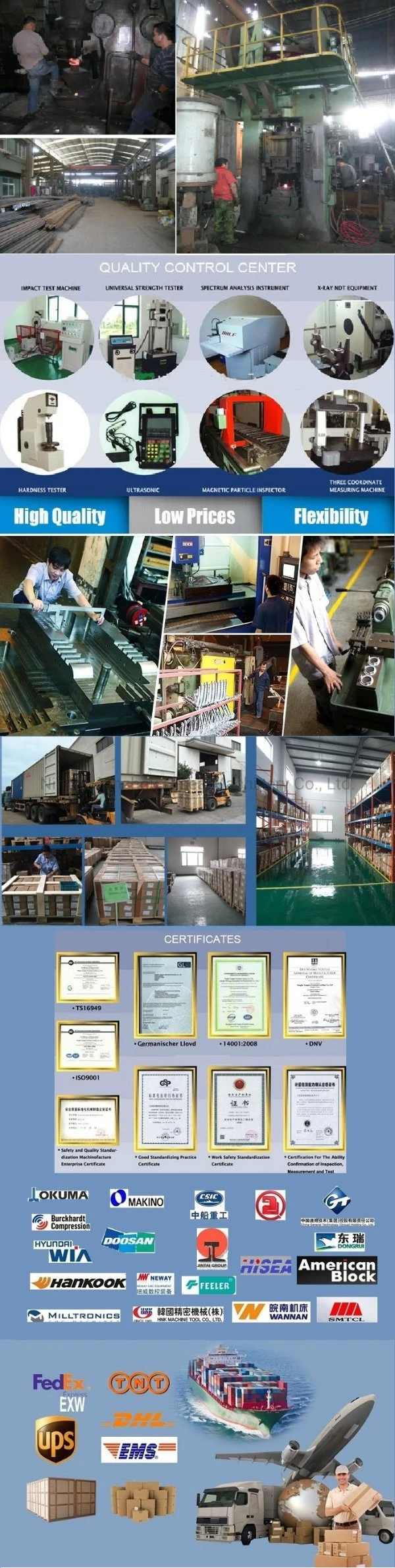 OEM High Precision Machinery Parts Construction Equipment Spare Parts