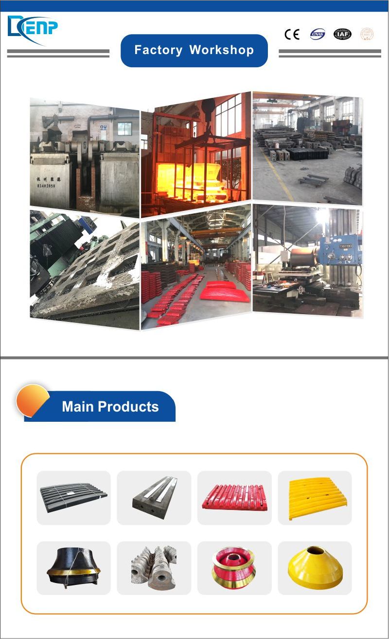 High Manganese Steel Side Plate, Impact Plate, Crusher Spare Parts