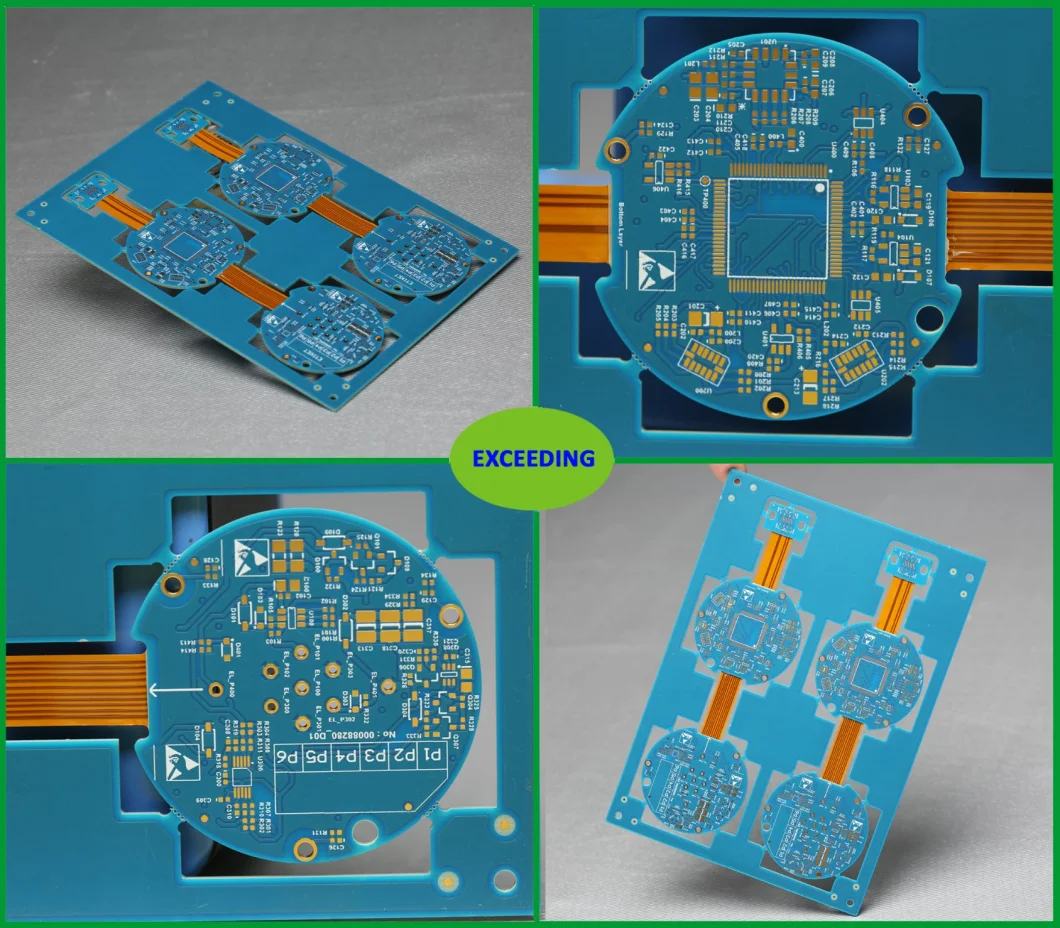 Multilayer Impedance Controlled Rigid Flex PCB FPC