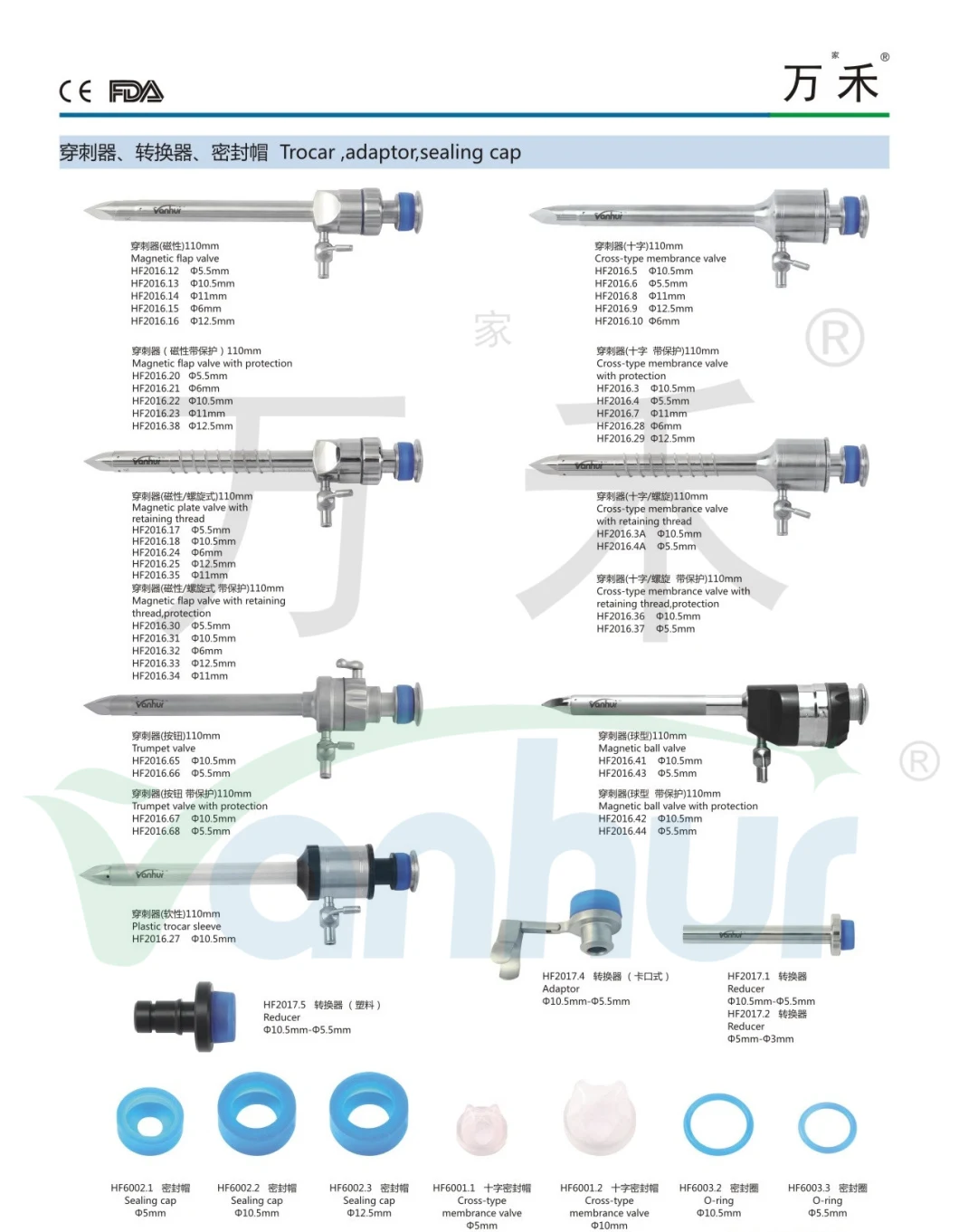 Laparoscopic Trocar Ball Valve High Quality Trocar