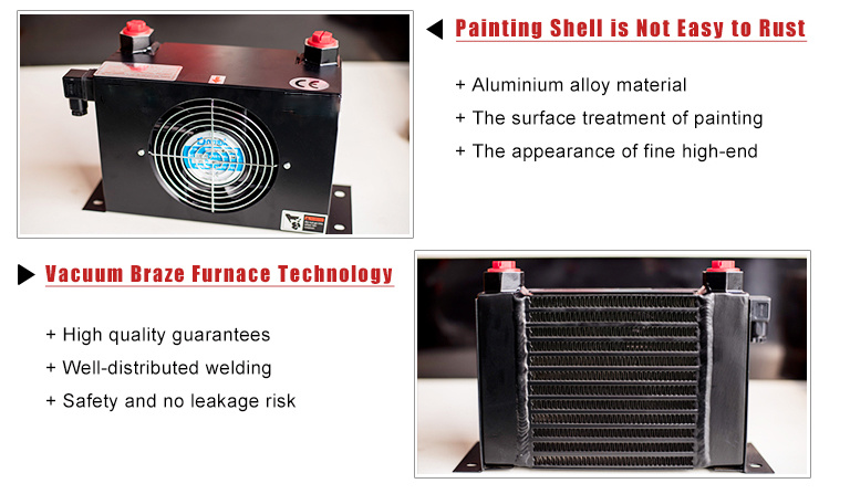 Ah1417t-Ca Plate Fin Air Cooler Hydraulic Heat Exchanger with Fan