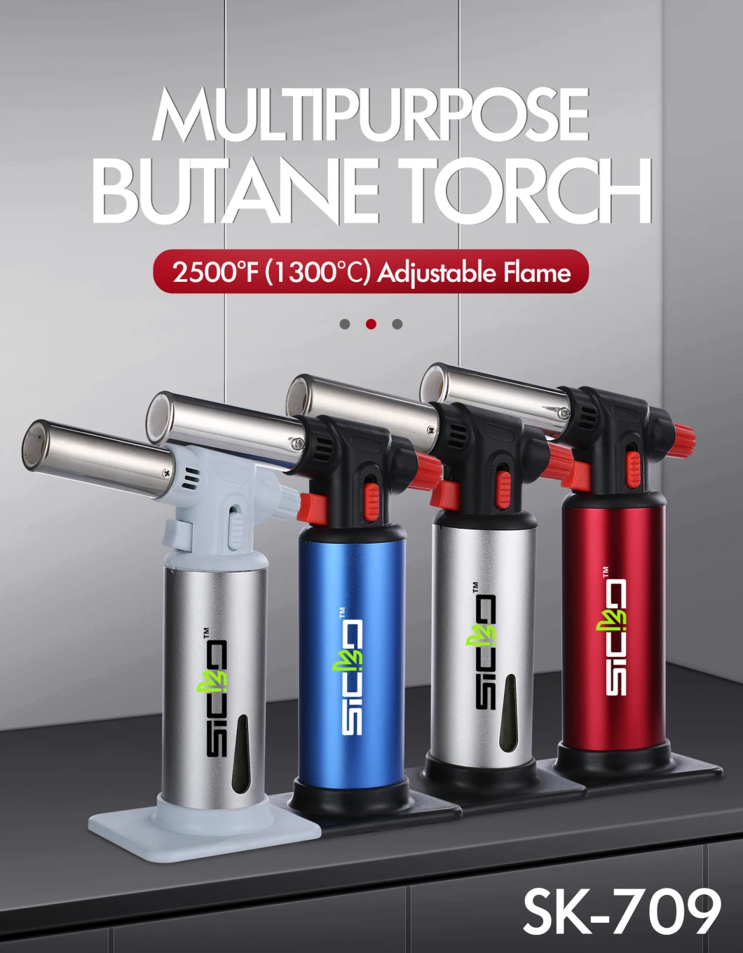 Wholesale Price BBQ Butane Torch OEM Colors Butane Torch Lighter Burner Bbutane Gas Torch