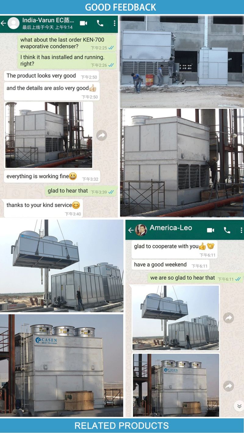 Industrial Counterflow Water Cooling Tower Evaporative Condenser Water Cooled Condenser