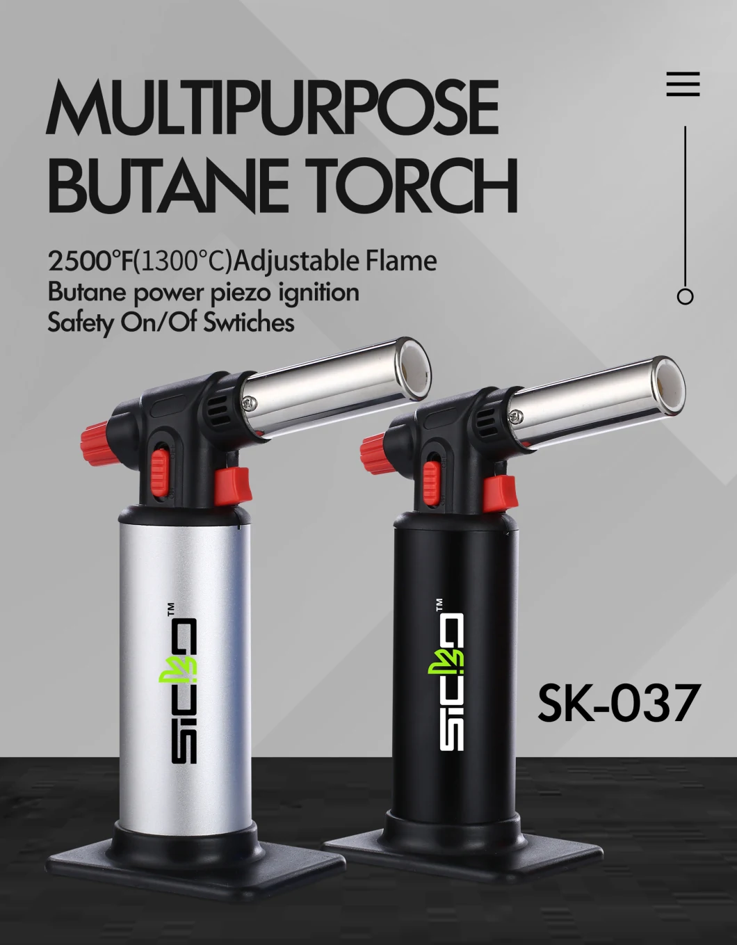 Wholesale Price BBQ Butane Torch OEM Colors Butane Torch Lighter Burner Bbutane Gas Torch