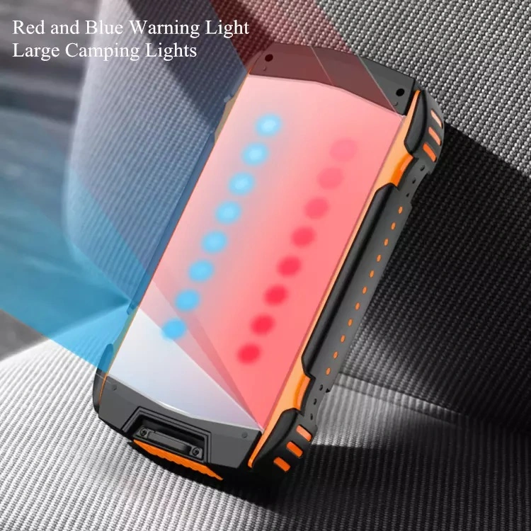 Hot Selling Manufacture with LED Flashlight 20000mAh Waterproof Solar Wireless Charger Power Bank