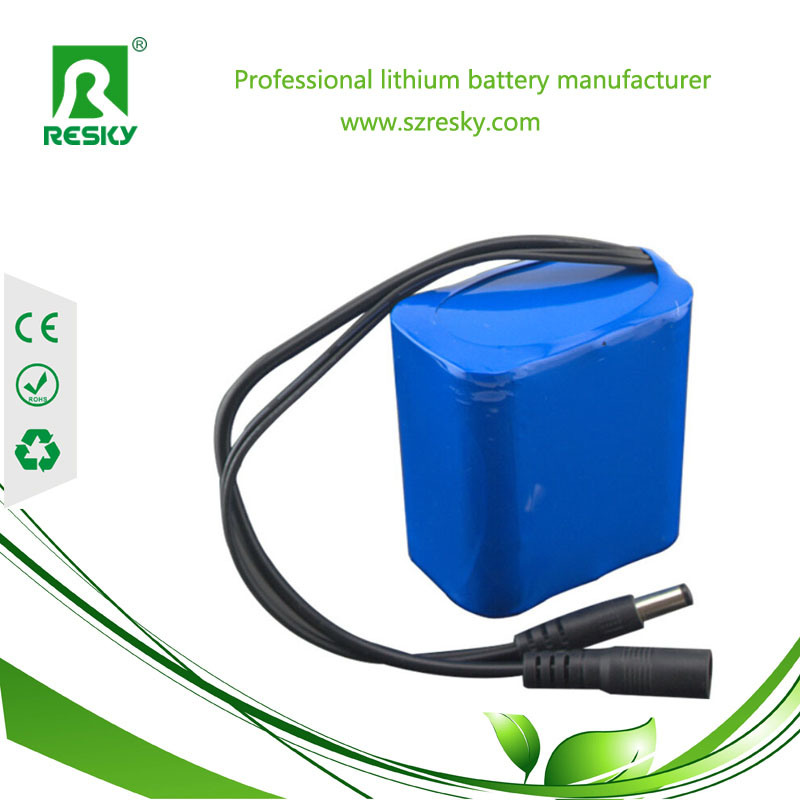 Rechargeable 18650 18.5V 5200mAh Battery Pack for LED Torch