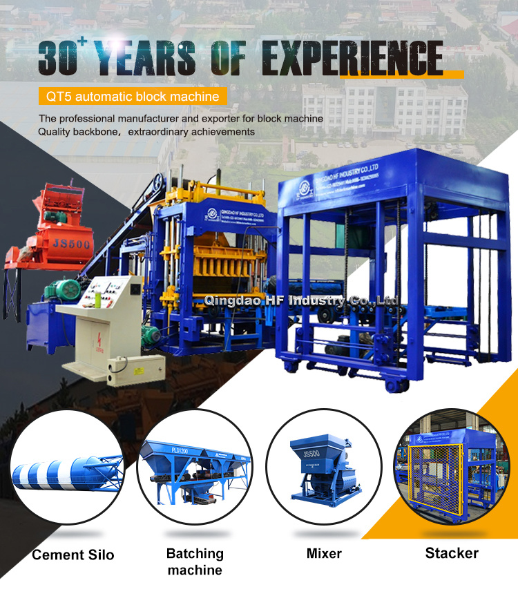 Fully Automatic Qt5-15 Block Machine with Hydraulic System