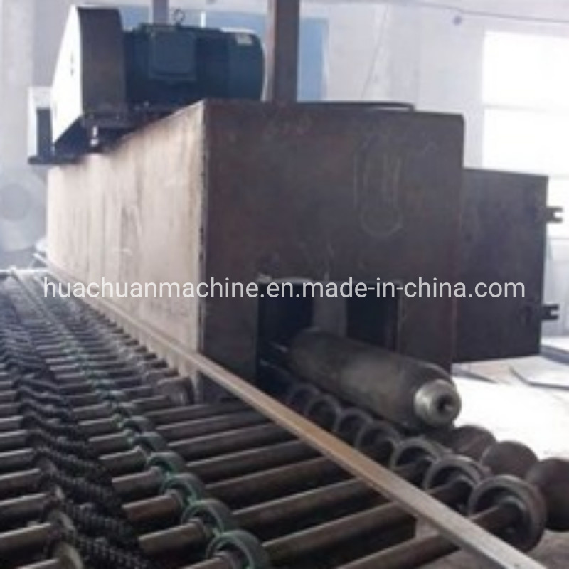 Customized Roller Flow Type Gas Steel Cylinder Shot Blasting Machine