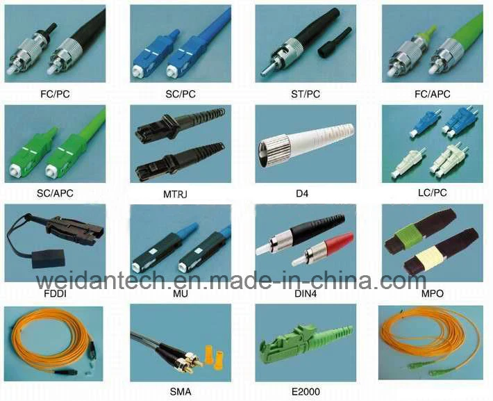 Om2/Om3/Om4, LC/Sc/FC/St/Mu/E2000 Fiber Optic Patch Cord Cable
