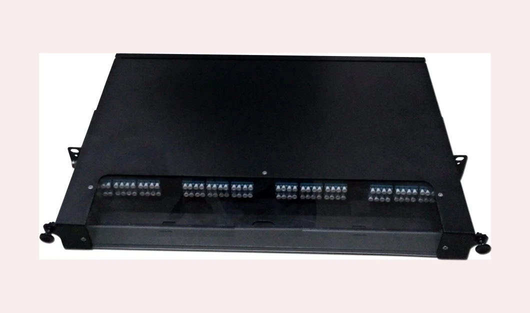 19inch 1 U 96 Cores MPO Cassette Loaded Fiber Optic Patch Panel