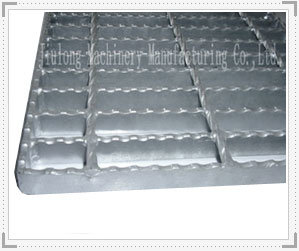 Webforge Type Steel Grating with Serrated Type Close Ended Untreated