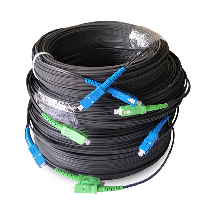 FTTH 2 Cable 1 Fiber 2 Cores Patchcord Fiber Optic Drop Cable Fiber Optic Patch Cord