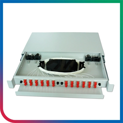 Slidable Rack Mount Fiber Optic Patch Panel 12 Port ODF