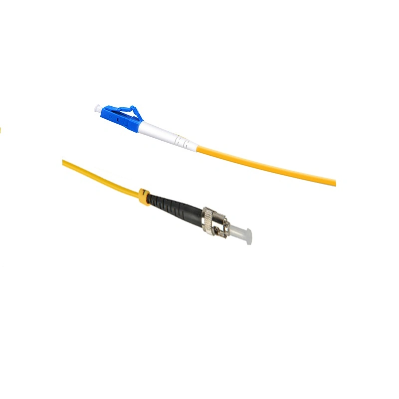 Clean Endface Low Insertion Loss LC-St Upc Singlemode Simplex 2mm LSZH Yellow Fiber Optic Patch Cord