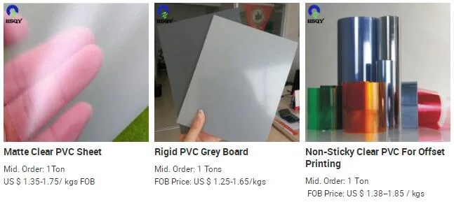 Transparent Rigid PVC Sheet Clear Rigid PVC Plastic Rigid Sheet