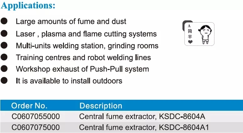 Central Welding Smoker Cleaner for School Training Center