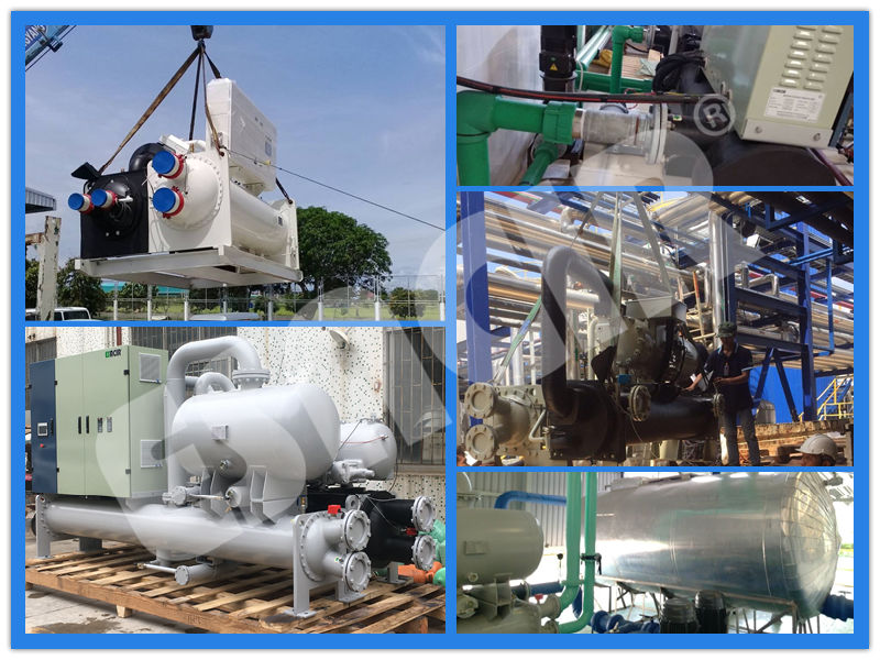 Water Cooled Screw Chiller Industrial Water Chiller for Induction Heating