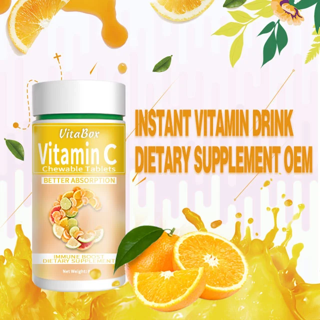 Vitamin C Chewable Tablet Food Supplement Vc Mineral Supplement