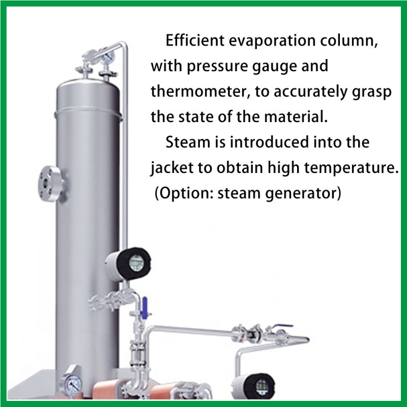 Concentrator Falling Film Evaporator Price with Steam Heater