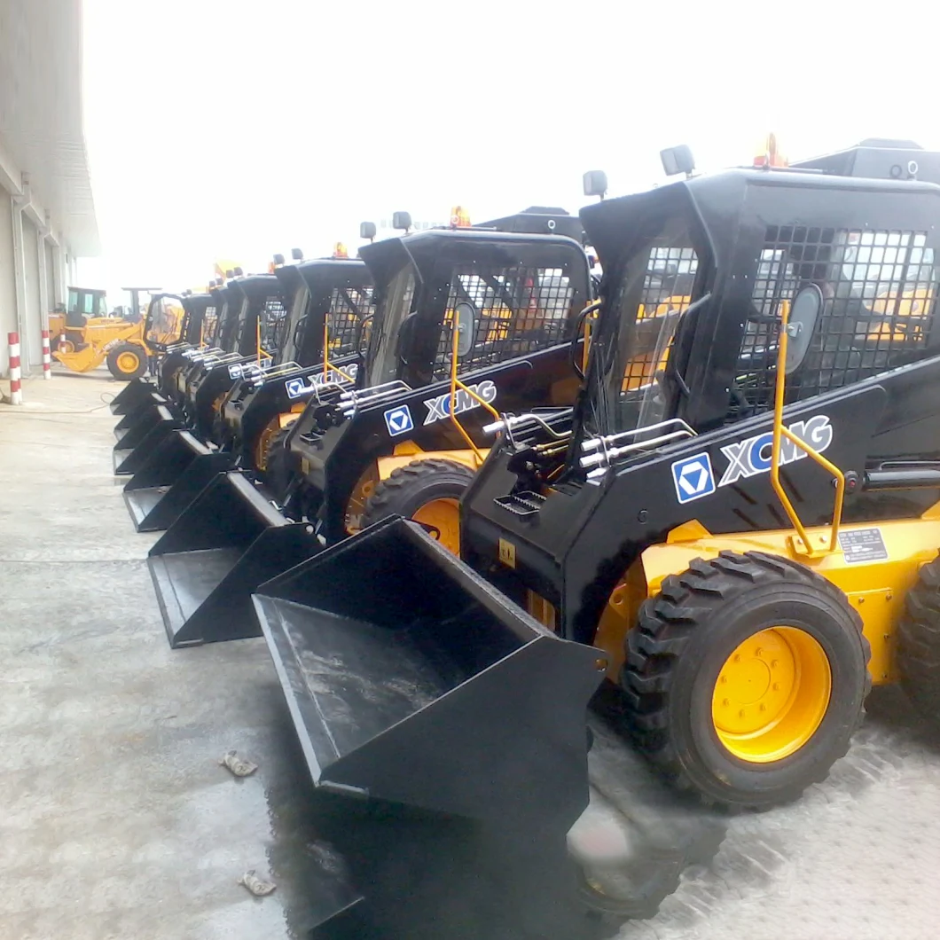 Official 1 Ton Mini Skid Steer Loader Xc770K Chinese Skid-Steer Loader Attachment for Sale