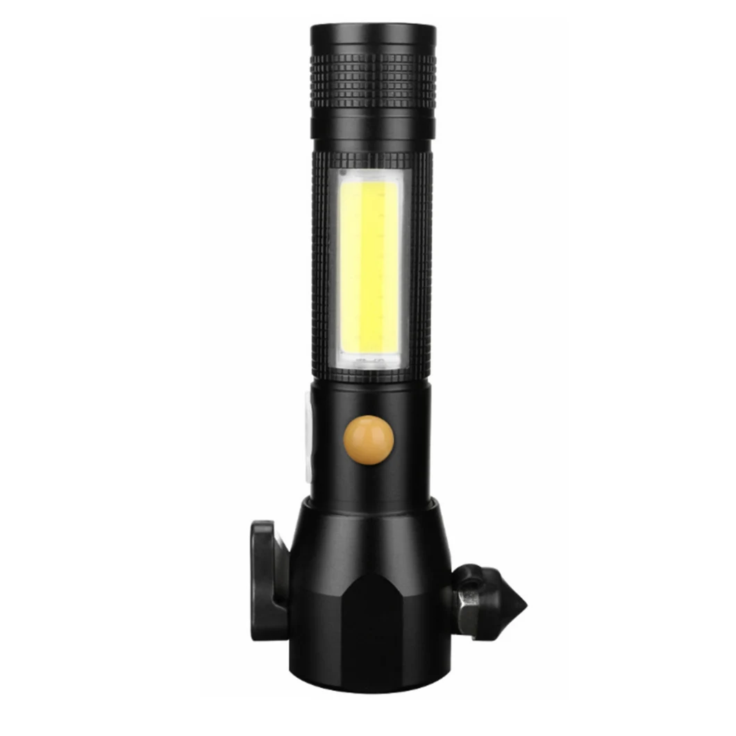 LED Safety Rescue Hammer Emergency Escape Flashlight