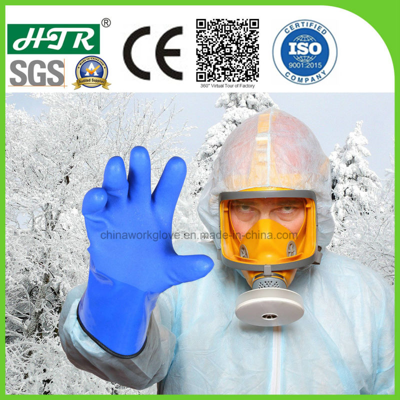 Coldproof/Warm PVC Chemical Resistant Industrial Safety Work Gloves for Winter