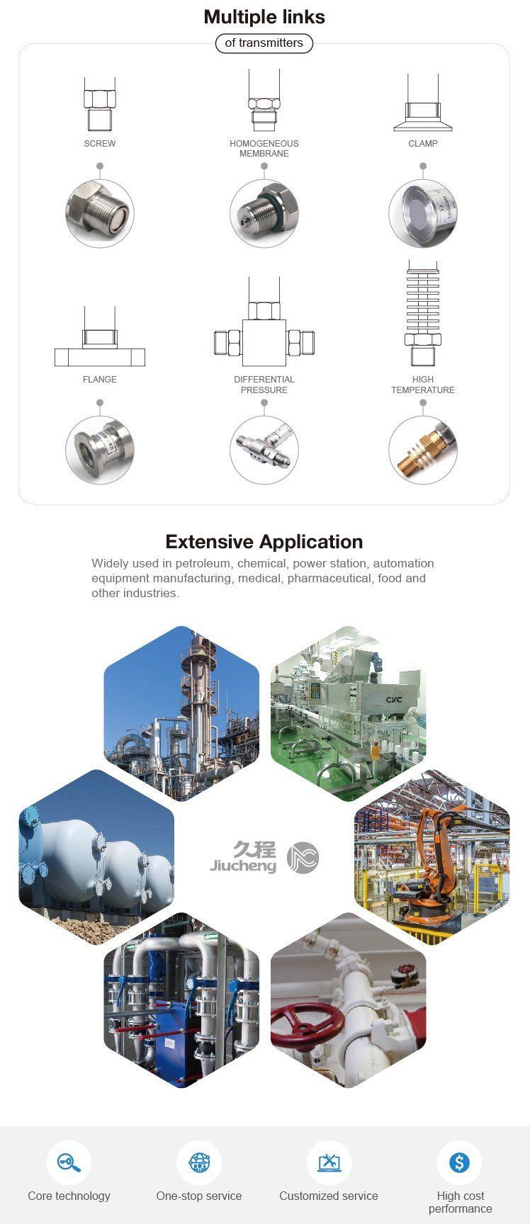 Sumersible Pressure Transducer for Liquid Monitoring (JC650-12)