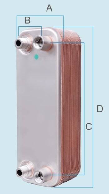 CB30 Stainless Steel Brazed Plate Heat Exchanger with 316L/304