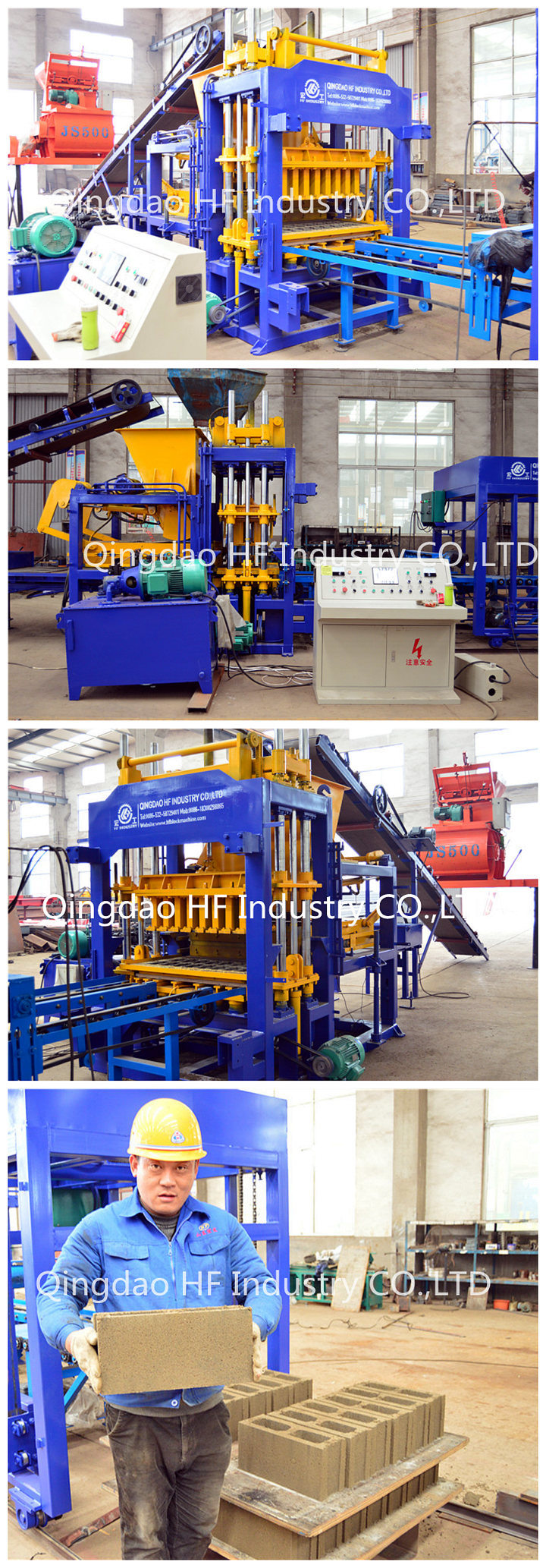 Fully Automatic Qt5-15 Block Machine with Hydraulic System