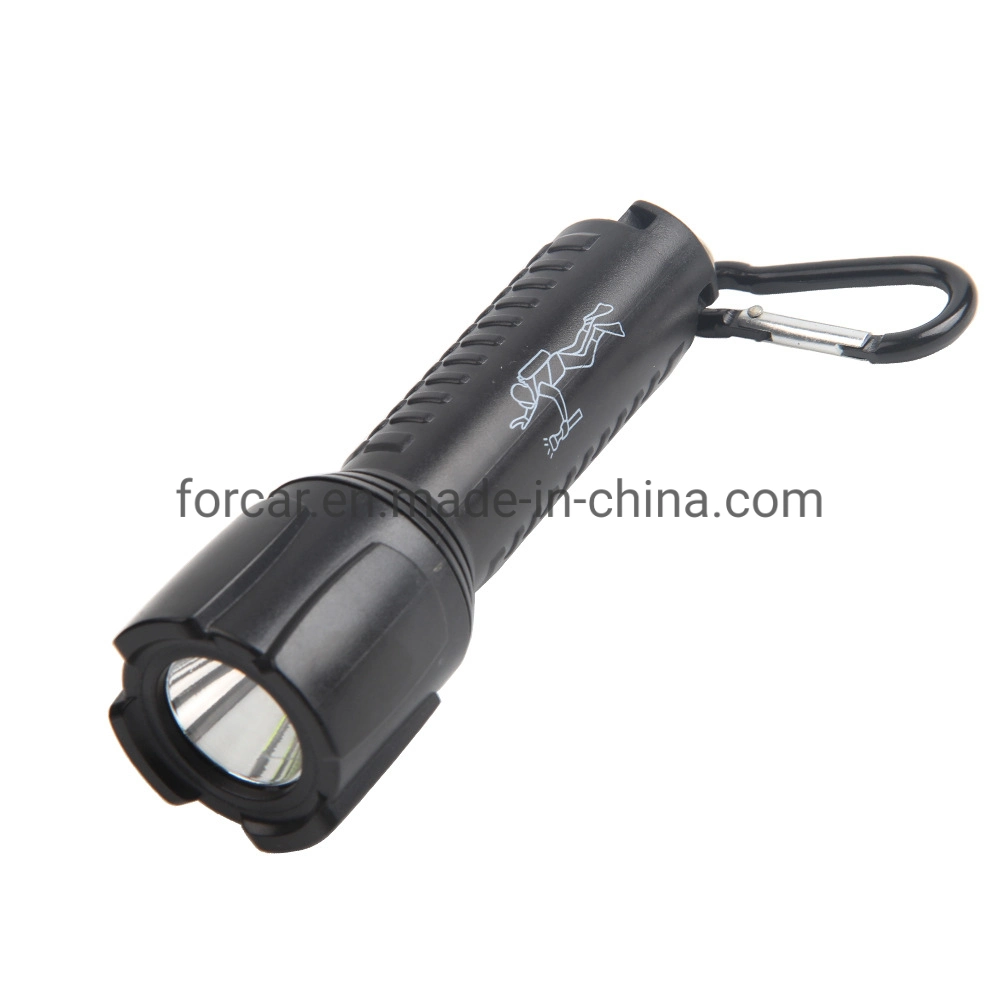 AA Battery Operated Waterproof 3 Mode Underwater LED Diving Torch Flashlight
