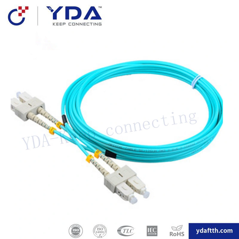 FTTH Manufacturer MPO/MTP to LC mm Duelpx Jumper Patch Cable Connector Fiber Optic Patch Cord