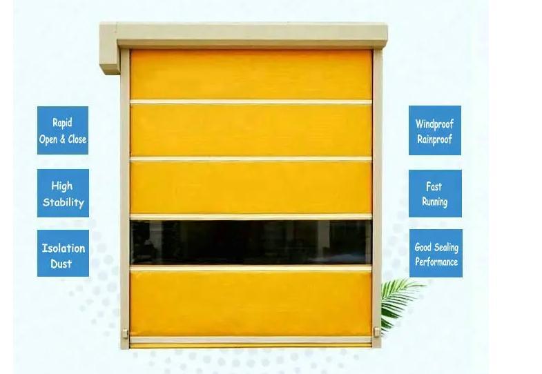 Automatic Commercial and Industrial Remote Control High Speed PVC Rolling Shutter Security Door