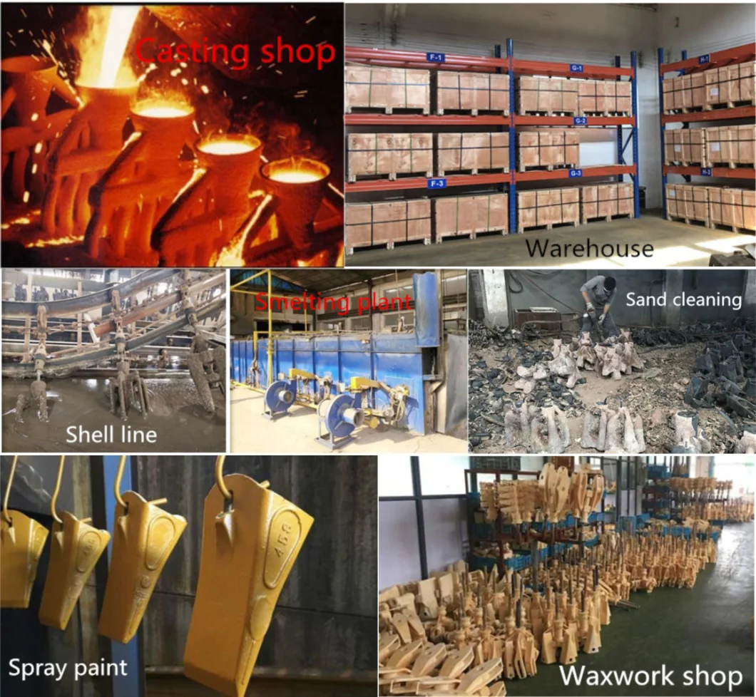 Bucket Teeth Casting Construction Teeth and Adapters Mining Loader Parts