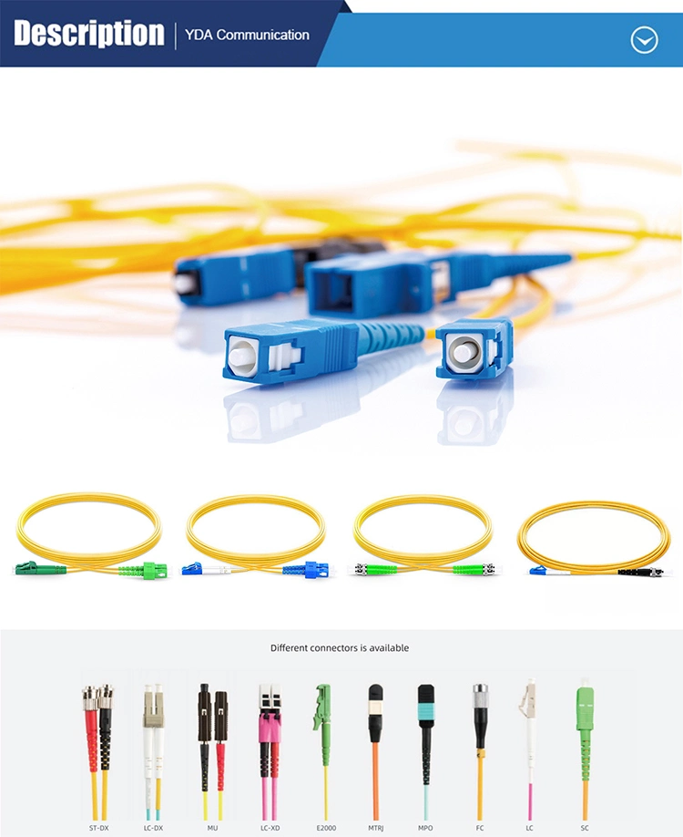 High Quality Fiber Optic Patch Cord for LC, Sc, St, Mu, FC, MTRJ, E2000