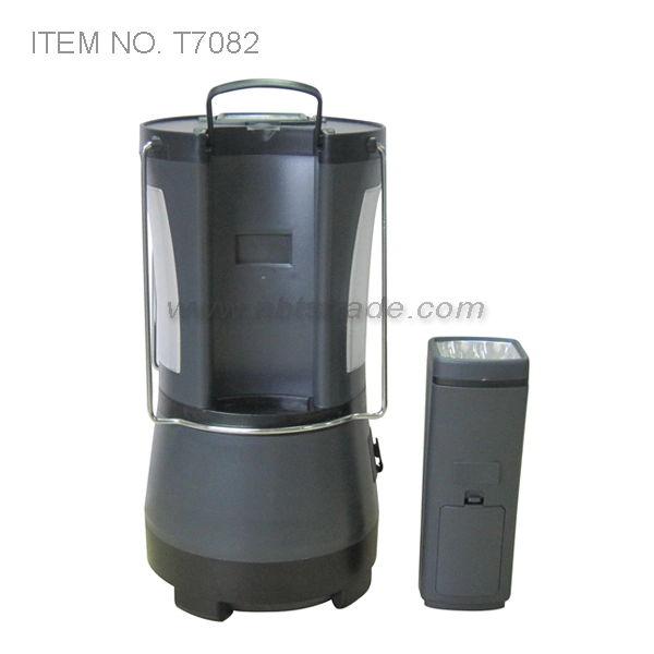 Rechargeable LED Camping Lantern W/2 Detachable Torch