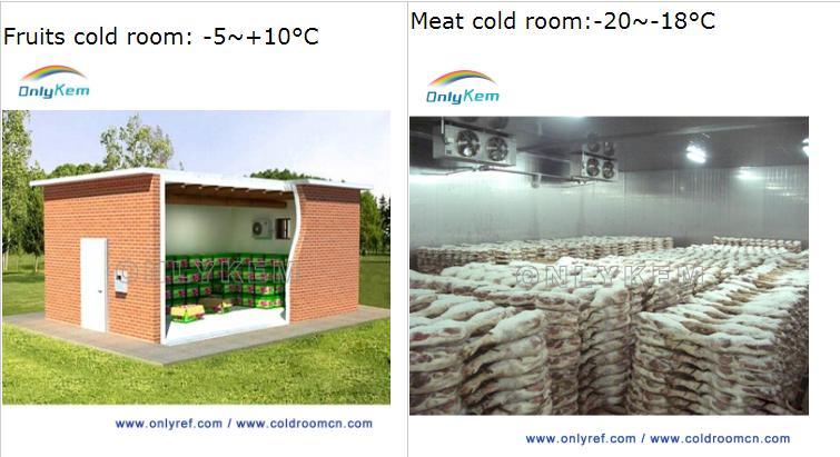 Cold Room with Refrigeration Unit Evaporative Unit Cooler Copper Condenser