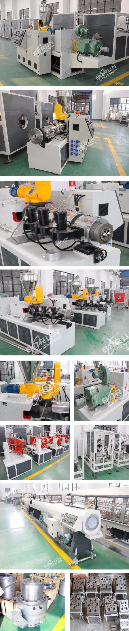 Two Cavity 16mm-40mm Plastic PVC Conduit Pipe Extrusion Line / Double PVC Pipe Making Machine