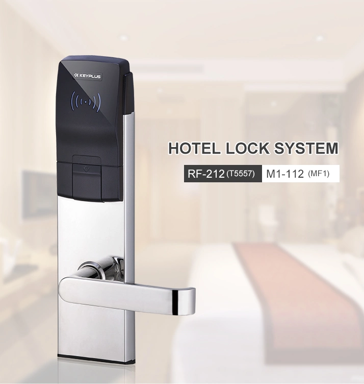Baling Smart RFID Hotel Lock System, RF Card Electronic Door Handle Lock, Smart Hotel Door Lock