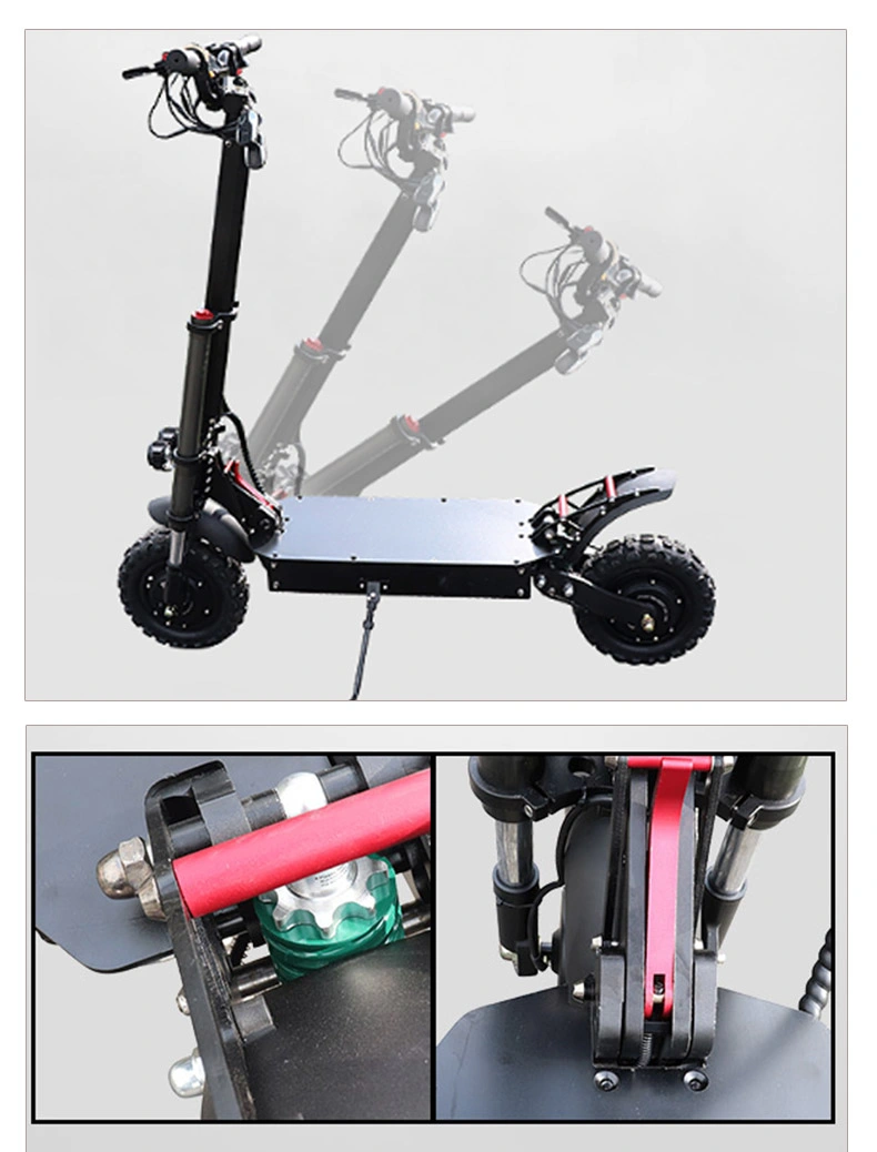 Powerful Long Range 11 Inch Big Motors Dual Drive Electric Scooter Delivery Scooters