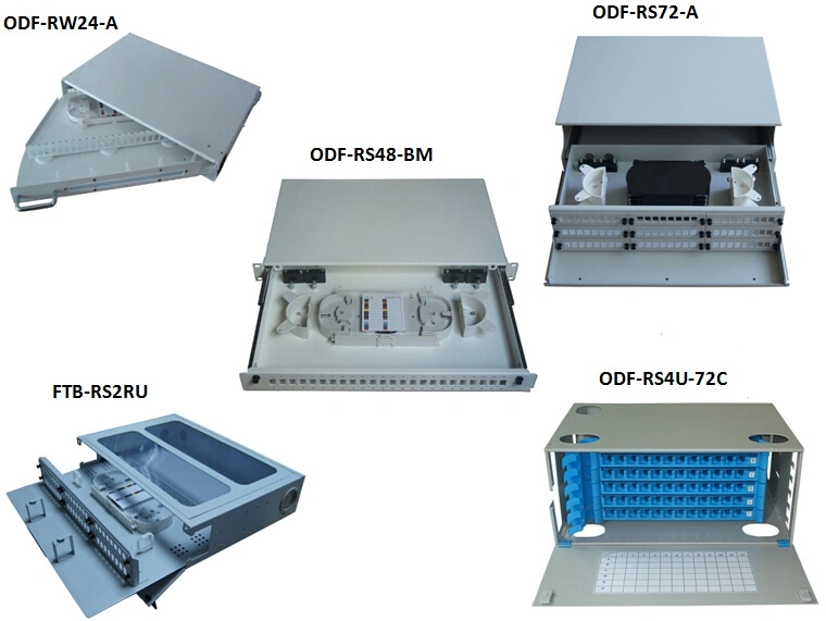 1u 12f, 24f or 48f 19inch Rack Mount with Lgx Adapter Panel Fiber Optic Patch Panel