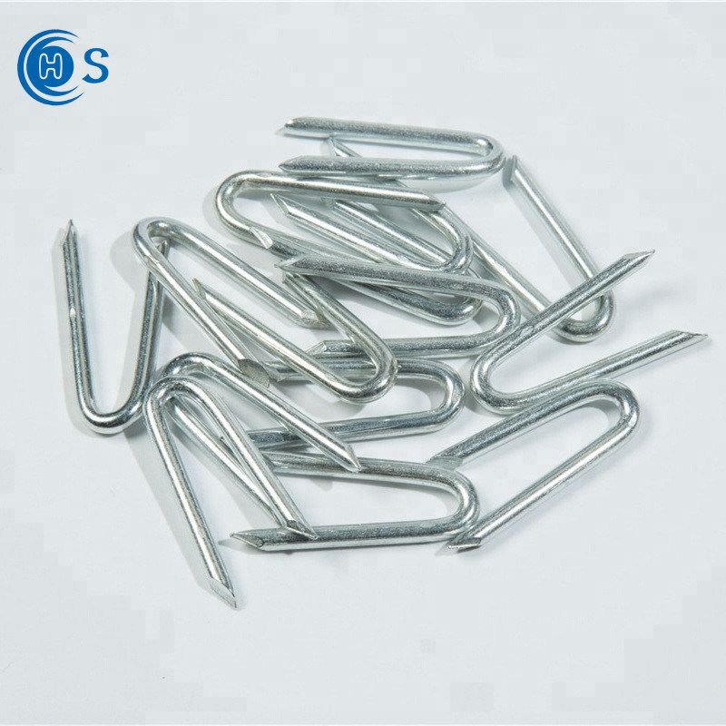 U-Shaped Nails Green for The Artificial Turf U-Shaped Pin Galvanized Staples