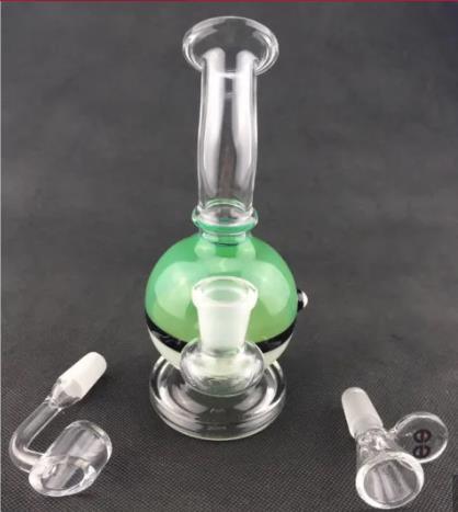 Colorful Bend Tube Recycler Glass Water Pipe Oil DAB Rigs