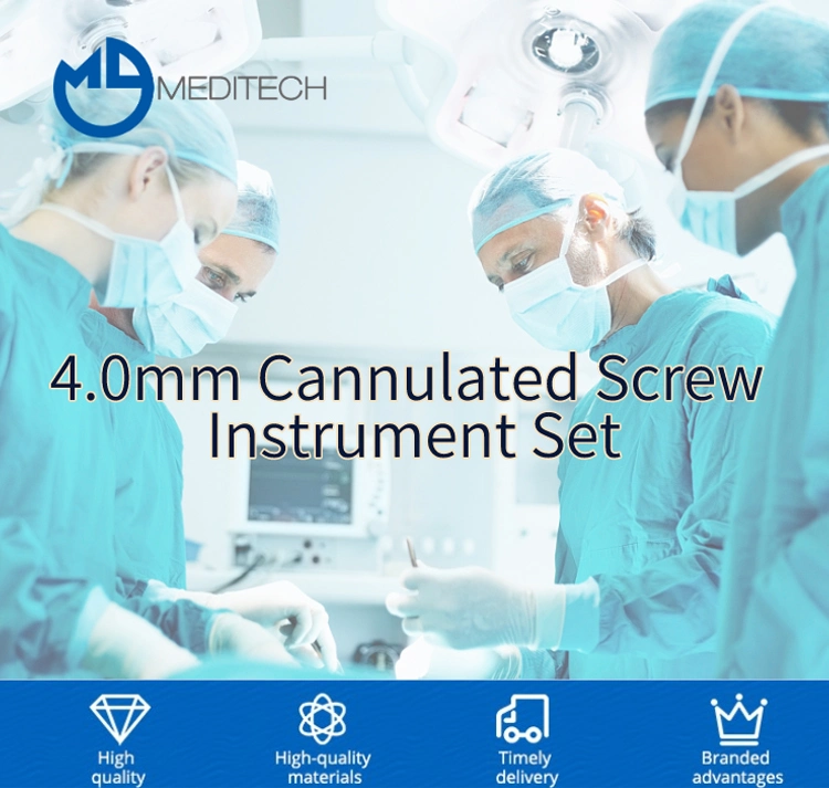 Favorable Prices Trauma Surgery Instruments 4.0mm Cannulated Screw Instrument Set Orthopedic Surgical Instruments