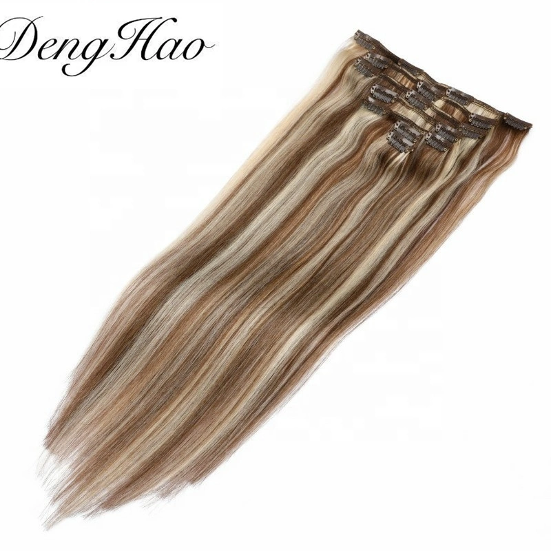 Clip in Human Hair Extensions Blonde Human Hair Clip in Extensions Remy Human Hair Clip in