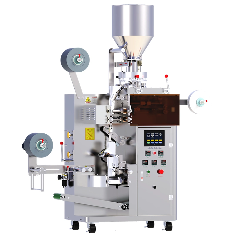 Automatic Tea Bag with Threading and Labeling Packaging Machine