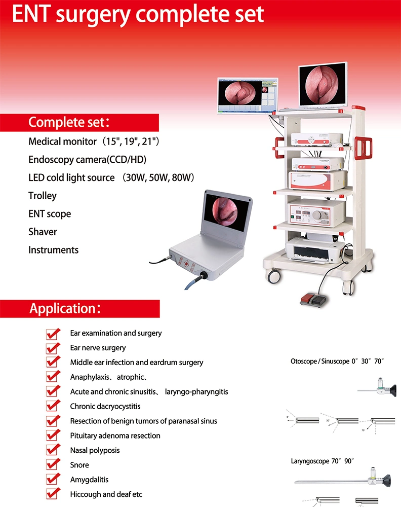 HD Ent Endoscopy Camera Surgical Complete Set 1080P
