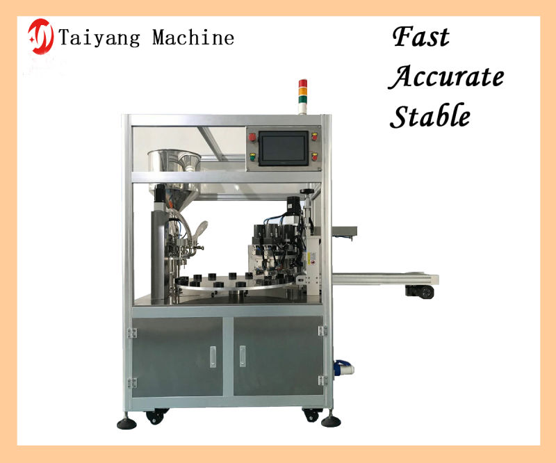 Multi-Function Full Automatic Liquid Double - Head Rotary Filling and Twisting Machine