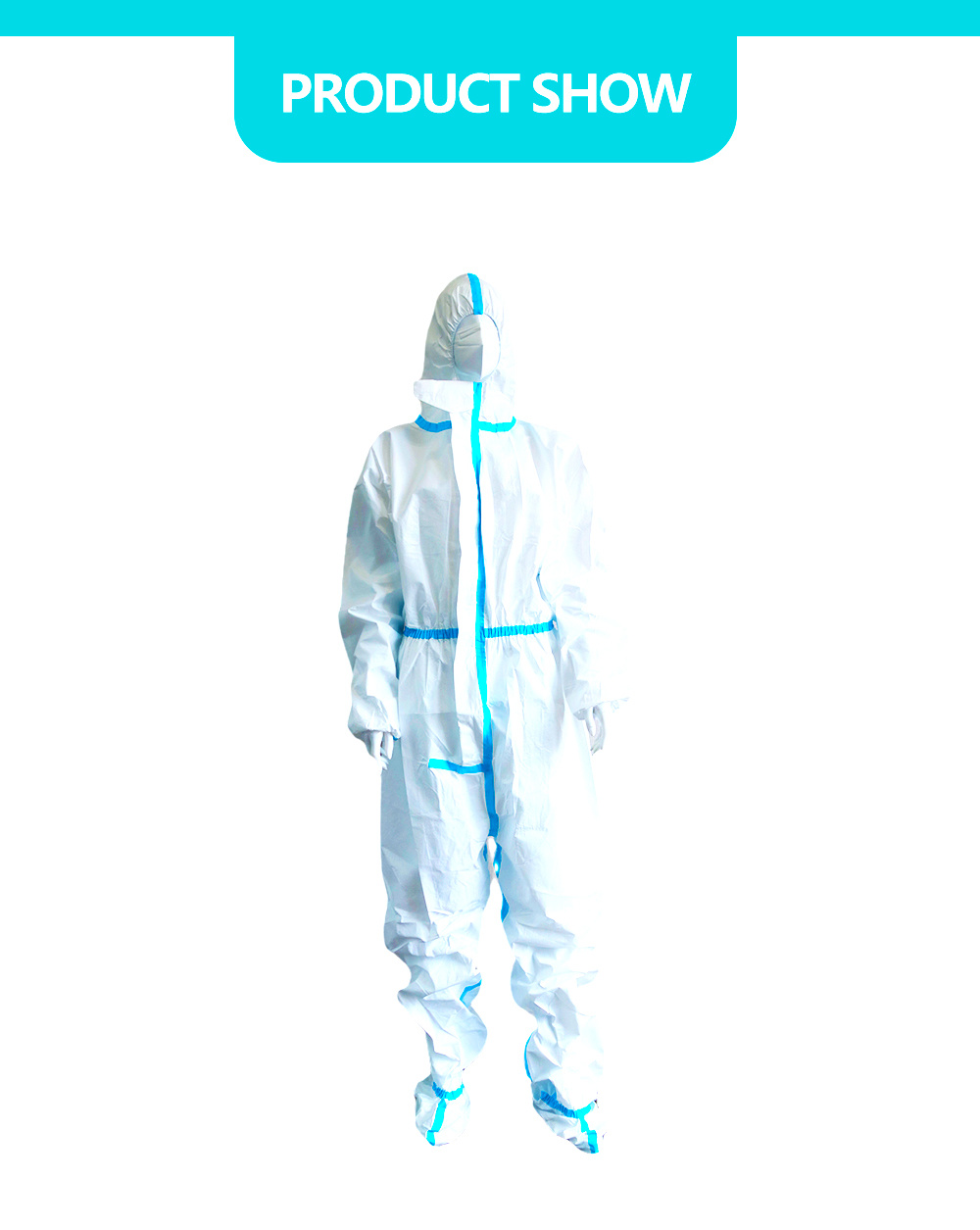PP+PE Medical Disposable Protective Suit Emergency Anti-Infection PP+PE Medical