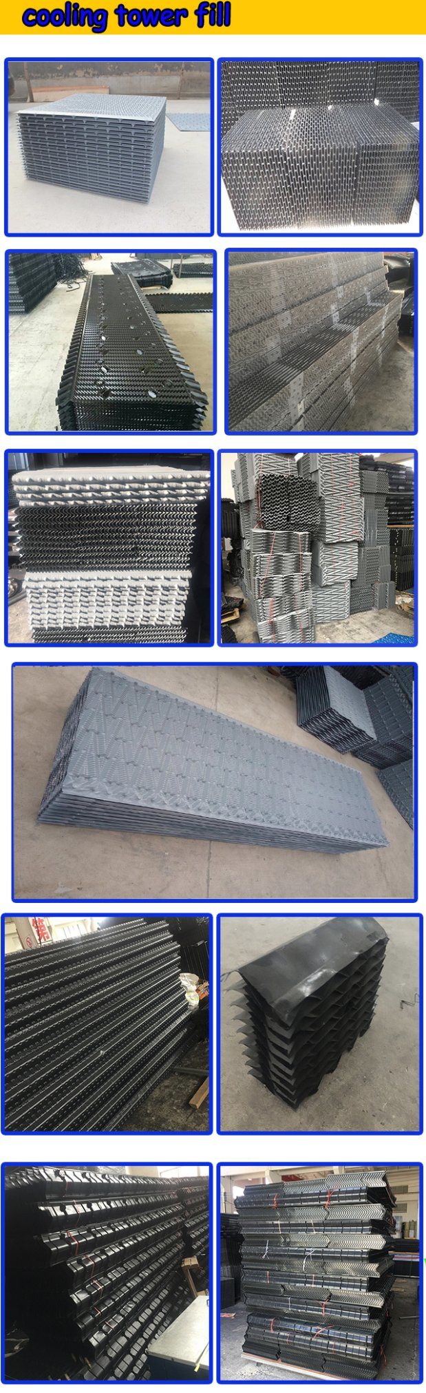Liangchi 800*750mm Cooling Tower PVC Infill for Cooling Tower