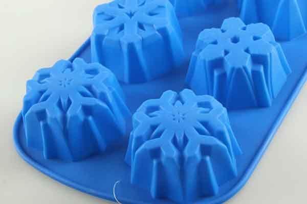 6 Silicone Cake Mold Mould with Round Holes